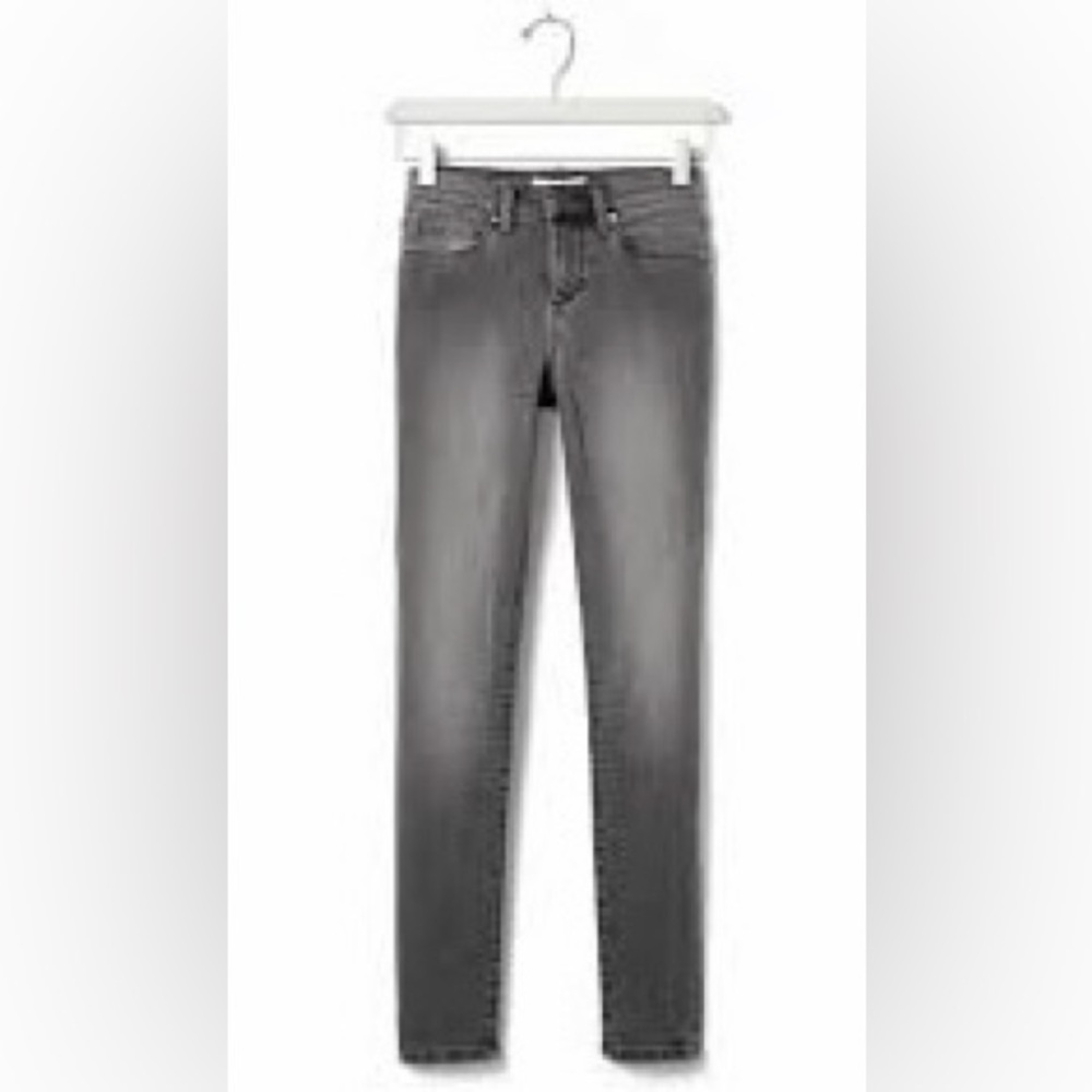 Banana Republic Gray Wash Skinny Jeans 31 Short Stretch Denim Petite Neutral